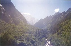 A view of Hathi Parbat and Kagbhusandi Trek from Bhiundhar Village